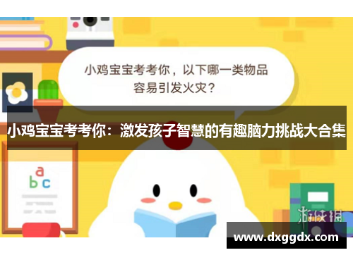 小鸡宝宝考考你：激发孩子智慧的有趣脑力挑战大合集